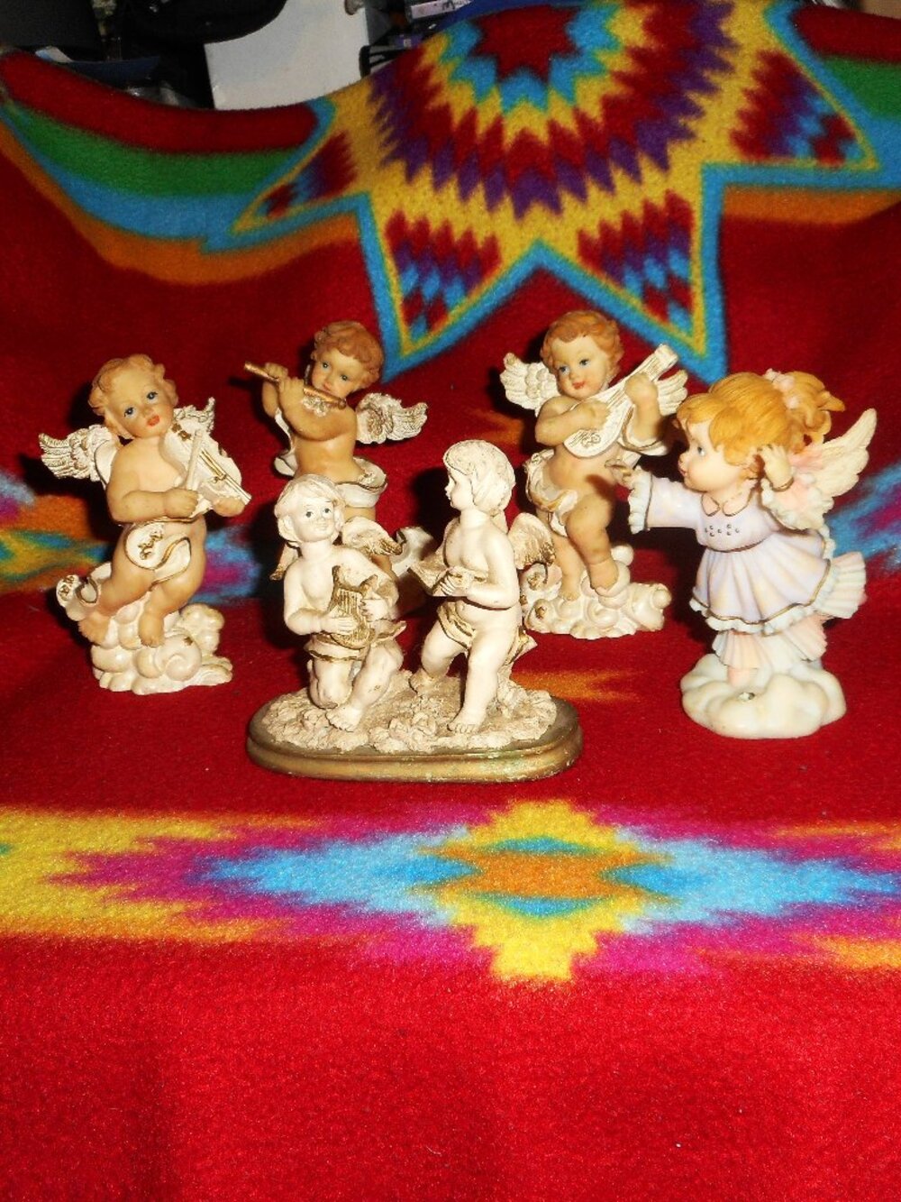 Lot of 5 Assorted Cherubs and Angels (K’s Collection and Others, approx. 4"-5")